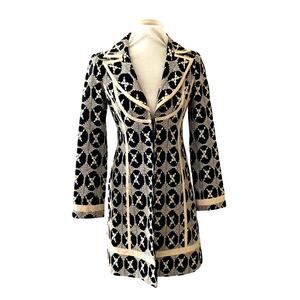 Nanette Lepore Embroidered Coat – Early 2000s, Size 2